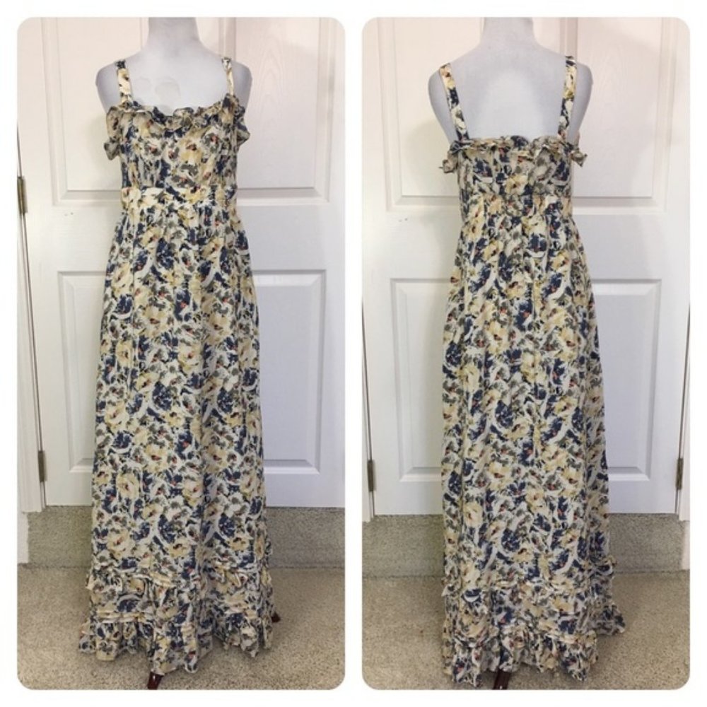 Anthropologie Moulinette Soeurs Silk Maxi Dress